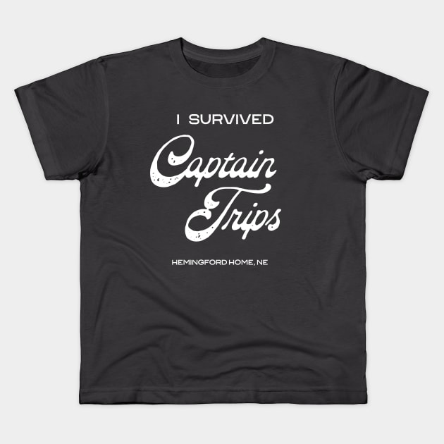 i survived captain trips Kids T-Shirt by kittamazon